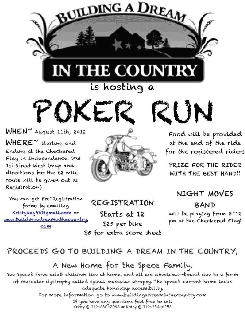 Building a Dream in the Country Poker Run - CycleFish.com